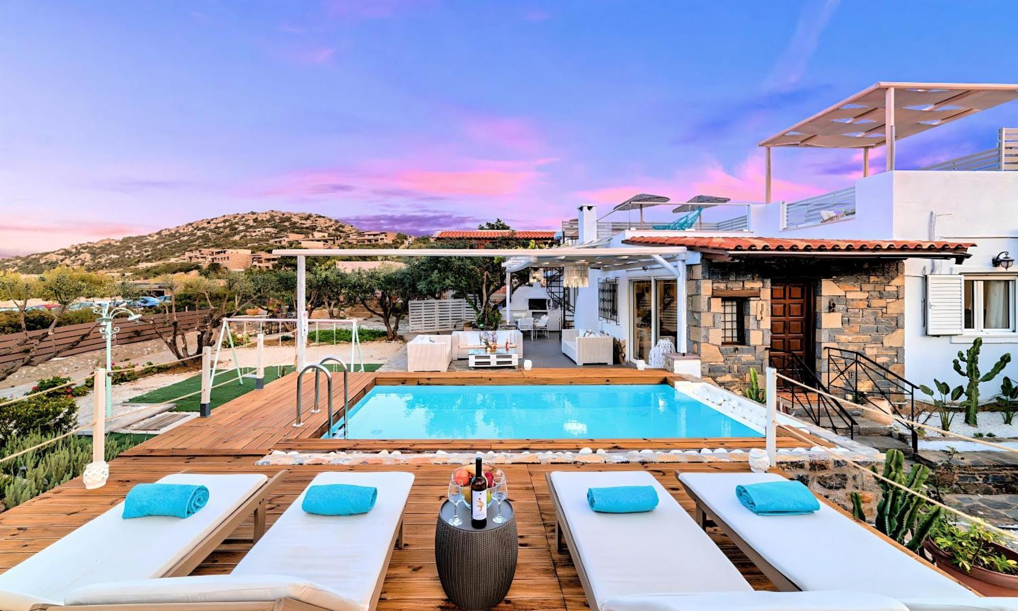Cretan Lodge Heated Pool Agios Nikolaos  Ngoại thất bức ảnh